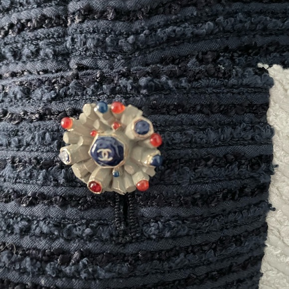 Chanel Art A-Line Scoop Neck Dress in Blue - Picture 6 of 15